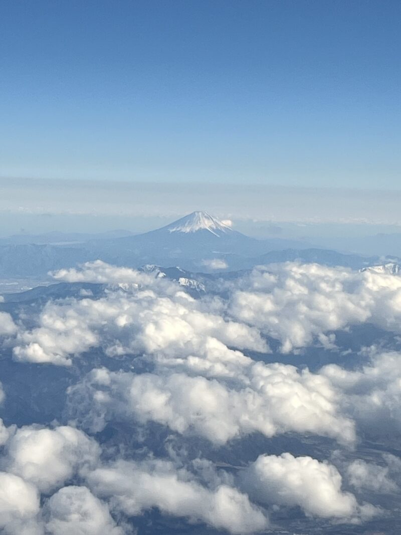 富士山が綺麗に見えました